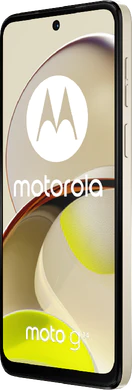 Moto rola Moto G14 yellow front right side