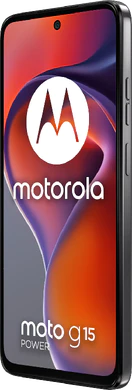 Moto rola Moto G15 Power grey front right side