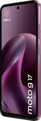 Moto rola Moto G17 red front right side