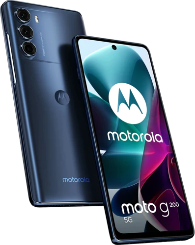 Moto rola Moto G200 5g blue overview