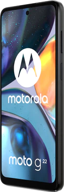Moto rola Moto G22 black front right side