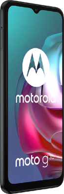 Moto rola Moto G30 zwart voorkant linkerzijkant