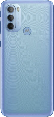 Moto rola Moto G31 blauw achterkant