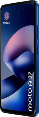 Moto rola Moto G37 blauw voorkant rechterzijkant