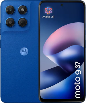 Moto rola Moto G37 blauw overzicht