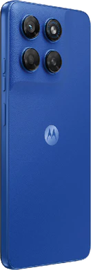 Moto rola Moto G47 blau Rückseite rechte Seite