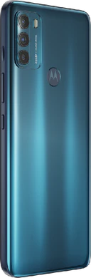 Moto rola Moto G50 groen achterkant rechterzijkant