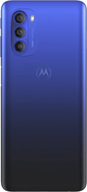 Moto rola Moto G51 5G blauw achterkant