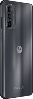 Moto rola Moto G52 grijs achterkant rechterzijkant