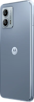 Moto rola Moto G53 5G arctic zilver achterkant linkerzijkant