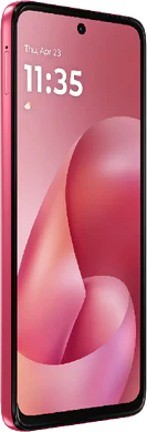 Moto rola Moto G57 Power pink front left side