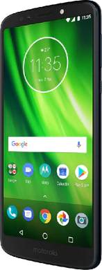 Moto rola Moto G6 Play blauw voorkant rechterzijkant