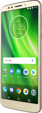 Moto rola Moto G6 Play goud voorkant rechterzijkant