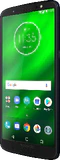 Moto rola Moto G6 Plus blå front höger sida