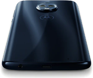 Moto rola Moto G6 Plus blå tillbaka botten