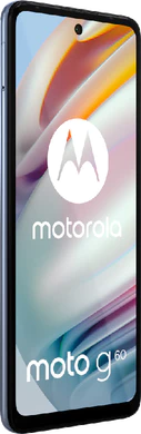 Moto rola Moto G60 grå front vänster sida