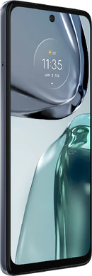 Moto rola Moto G62 5G harmaa etupuolella vasen puoli