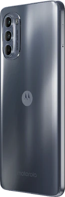 Moto rola Moto G62 5G harmaa takapuoli vasen puoli