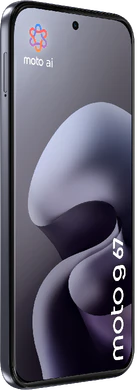 Moto rola Moto G67 purple front left side