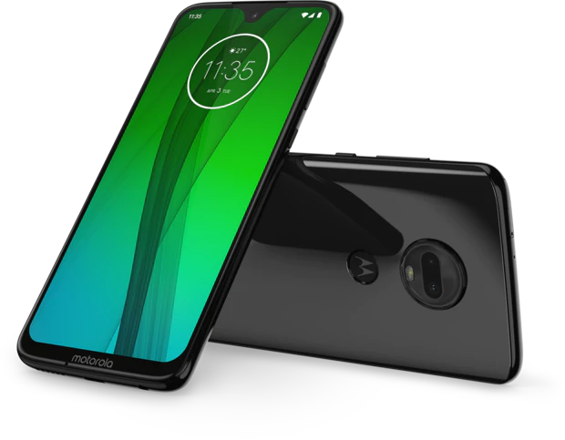 Moto rola Moto G7 zwart overzicht