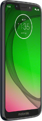 Moto rola Moto G7 Play blå front vänster sida