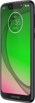 Moto rola Moto G7 Play blå front höger sida
