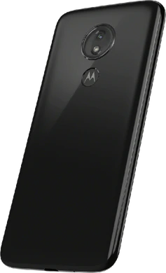 Moto rola Moto G7 Power negro volver lado izquierdo aslant