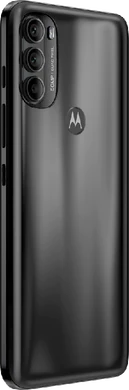 Moto rola Moto G71 5G zwart achterkant rechterzijkant