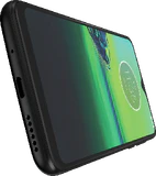 Moto rola Moto G8 Play grijs onderkant schuin