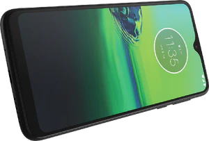 Moto rola Moto G8 Play grijs voorkant gedraaid