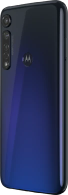 Moto rola Moto G8 Plus blau Rückseite linke Seite