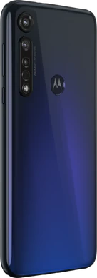 Moto rola Moto G8 Plus blau Rückseite rechte Seite