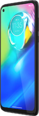 Moto rola Moto G8 Power zwart voorkant rechterzijkant