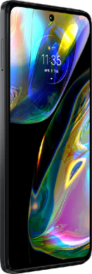 Moto rola Moto G82 5G grå foran venstre side