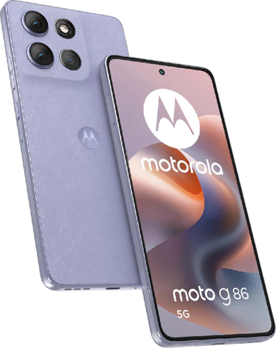 Moto rola Moto G86 5G paars overzicht