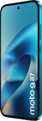 Moto rola Moto G87 blue front right side