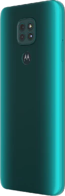 Moto rola Moto G9 Play groen achterkant linkerzijkant