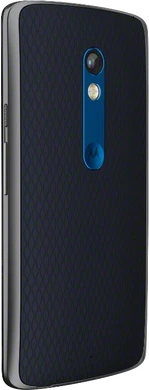 Motorola Moto X Play blau Rückseite schräg