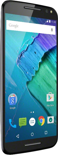 Motorola Moto X Style zwart voorkant schuin