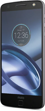 Moto rola Moto Z copertina frontale lato destro nero