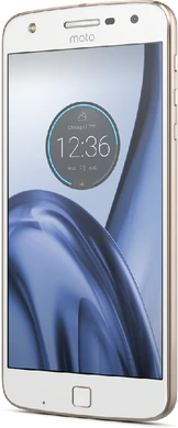 Moto rola Moto Z Play guld front höger sida