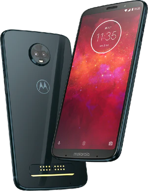 Moto rola Moto Z3 Play blauw overzicht