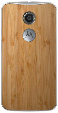 Motorola new Moto X achterkant bamboo