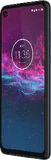 Motorola One Action blauw voorkant rechterzijkant