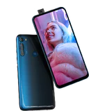 Motorola One fusion plus blauw overzicht