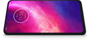 Motorola One Hyper blue flipped