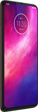 Motorola One Hyper red front left side