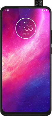 Motorola One Hyper red front opened