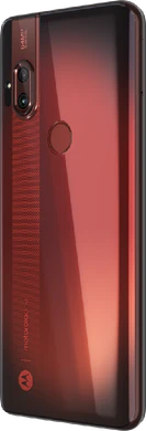 Motorola One Hyper red back left side