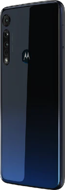 Motorola One Macro bleu retour côté gauche